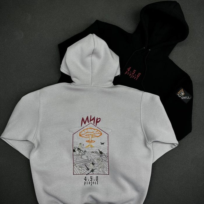 Худі “МИР” — сірий